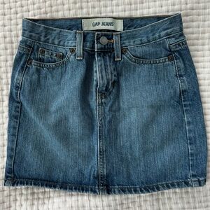 GAP Blue and Gold Mini Skirt